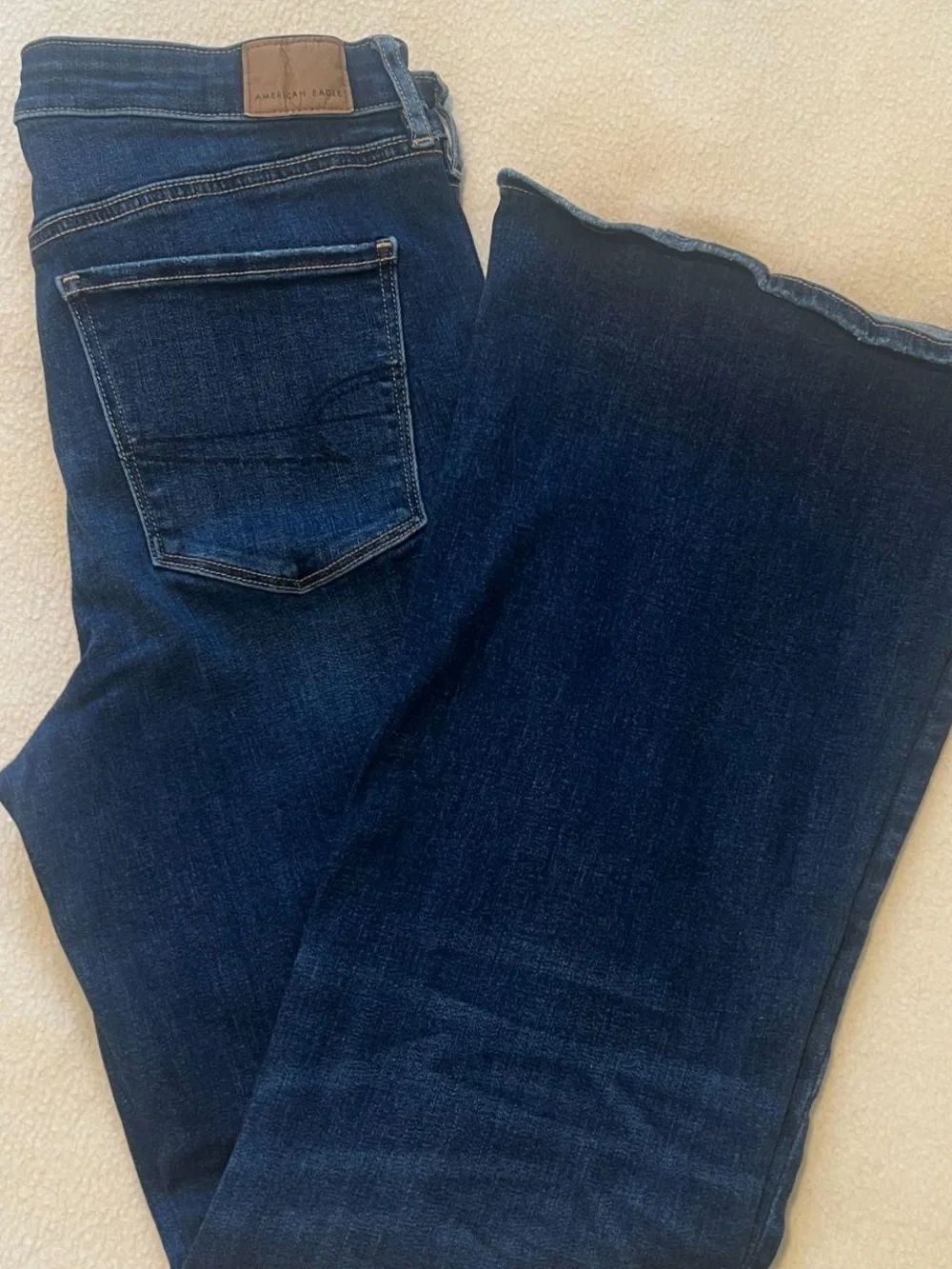 American Eagle Outfitters Indigo Flare Wide-Leg Jeans